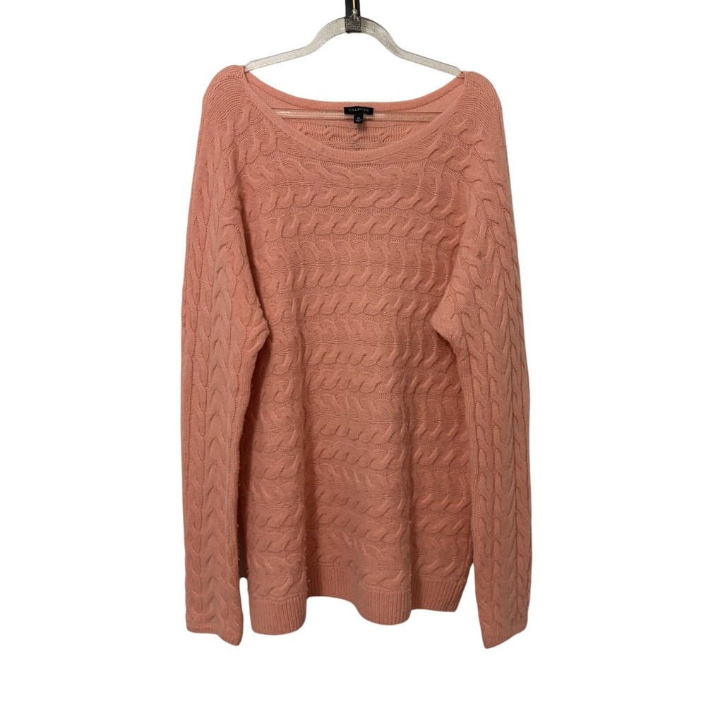 Talbots Wool Chunky Cableknit Sweater XL Coquette Feminine Soft Girl Preppy
